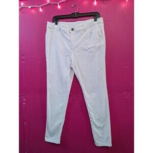Style & Co White Stretch Corduroy Women's Pants 14p